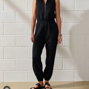Abercrombie YPB neo knit half zip Sleeveless Jumpsuit size Medium